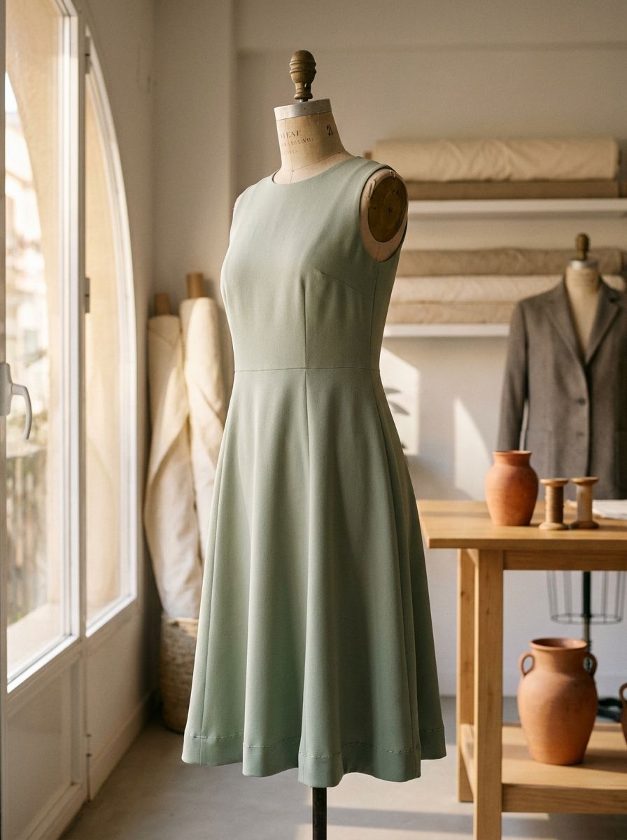 Vestido midi confeccionado a medida